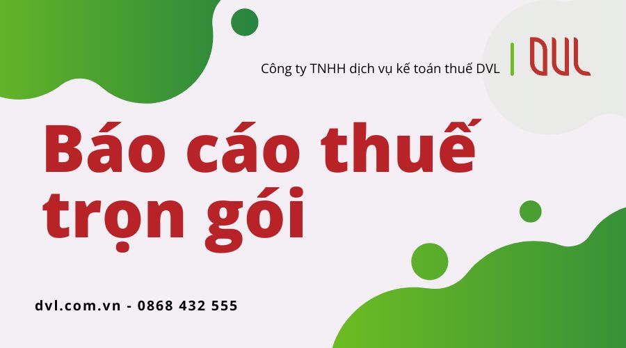 Nhận làm báo cáo thuế trọn gói (uy tín - tận tâm - trách nhiệm - chủ động)